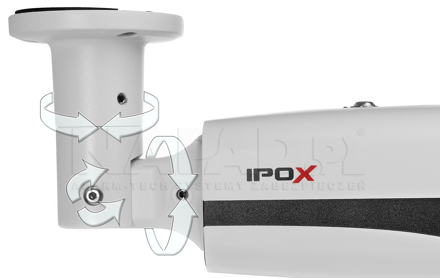 PX-TZIP4030-E - Ułatwienie montażu dzięki swobodnej regulacji uchwytu w kamerze.