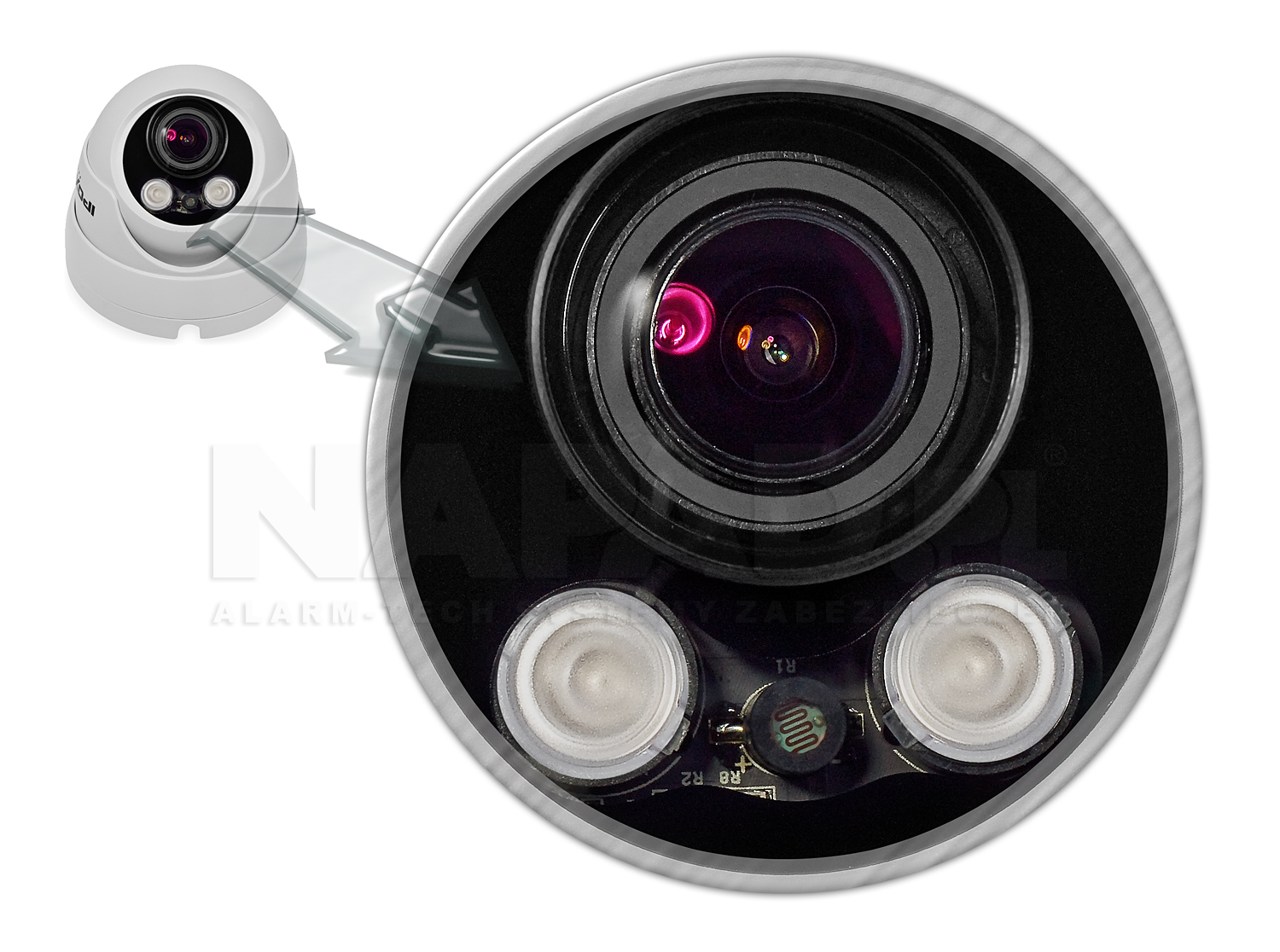 PX-DZI4002-P - Kamera z oświetlaczem podczerwieni.