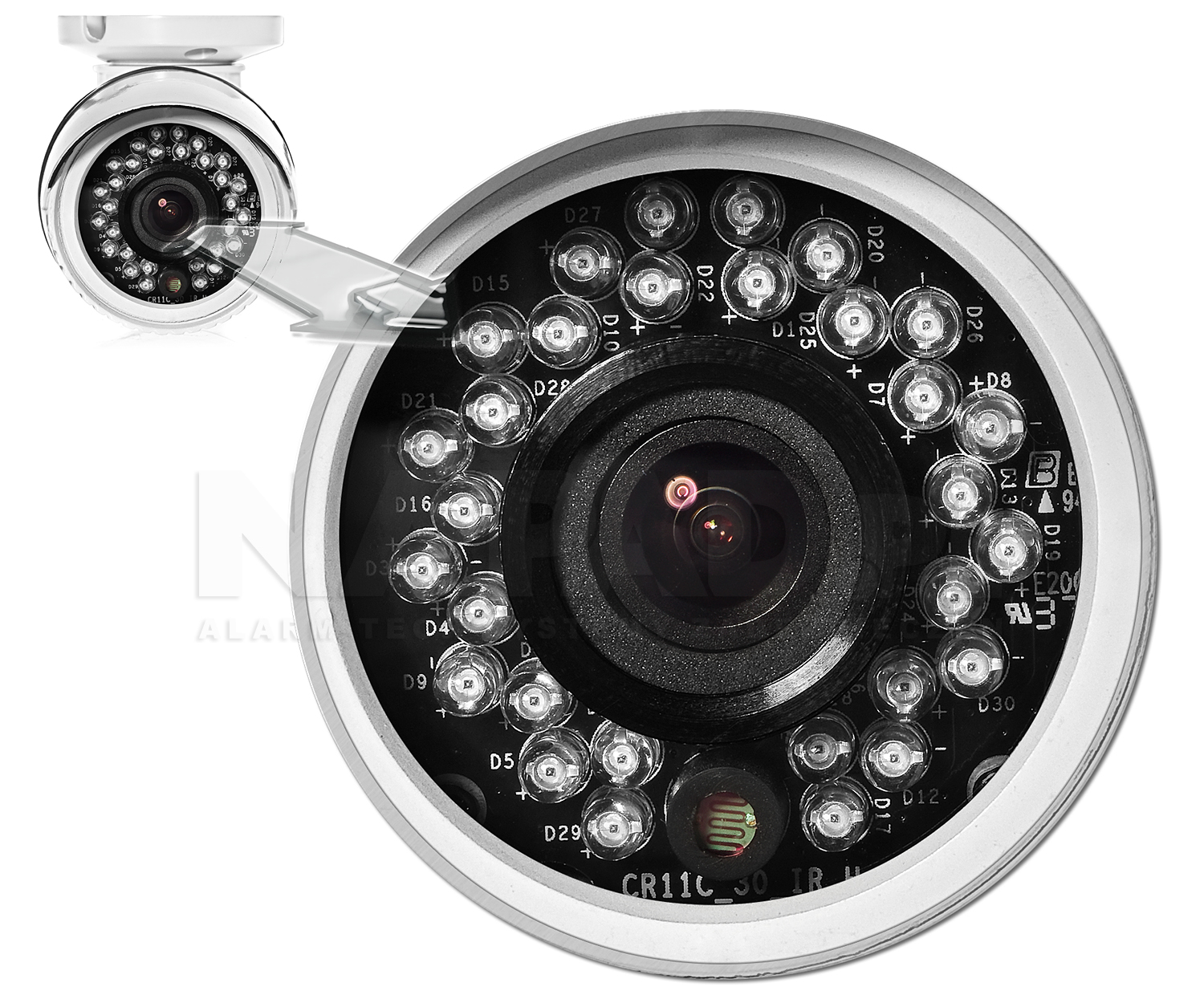 PX-TI3030-P - Kamera z oświetlaczem podczerwieni.