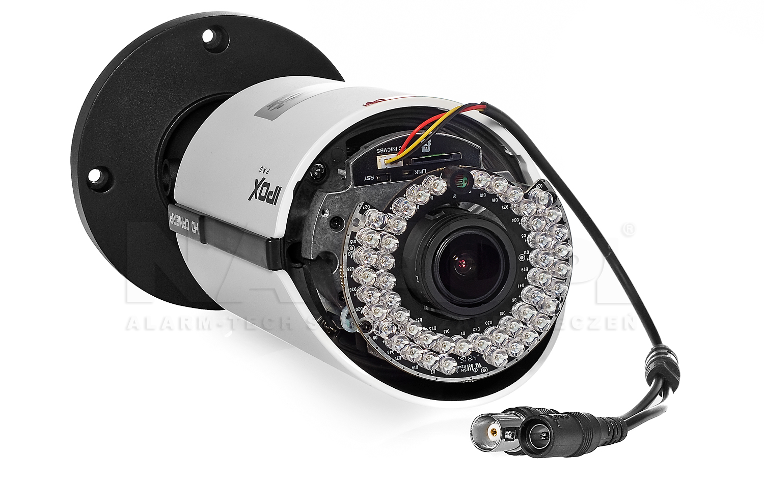 PX-TVIP4048AS-P - Gniazdo do podłączenia monitora serwisowego w kamerze megapikselowej.