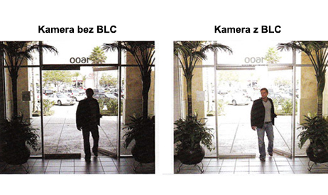 Funkcja BLC w kamerze Hikvision DS-2DE7184-A.