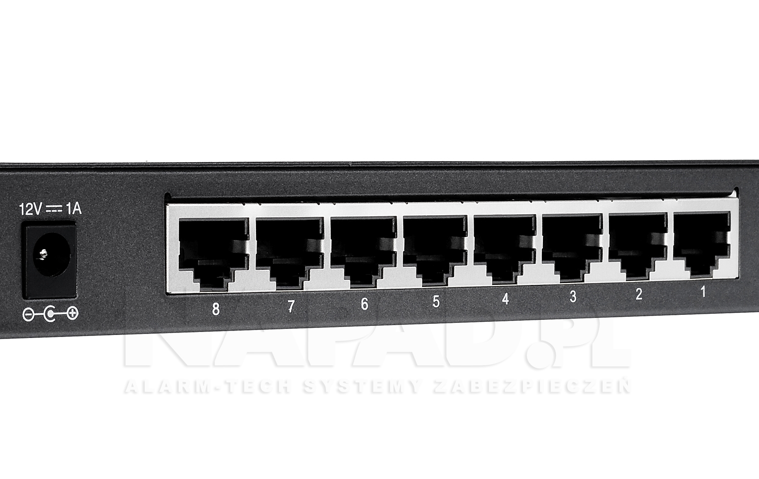 TL-SG2008 - Porty Ethernet w przełączniku.