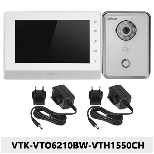 Zestaw wideodomofonowy IP VTK-VTO6210BW-VTH1550CH.
